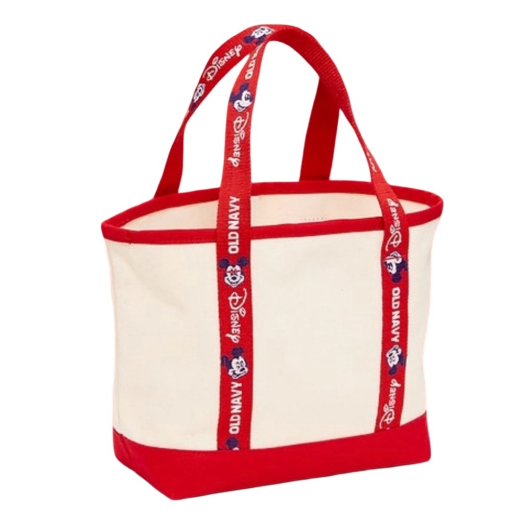 Old Navy x Disney Mickey Mouse Canvas Mini Tote Bag Red - Picture 4 of 7